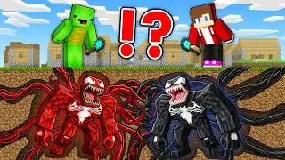JJ and Mikey: Who Mined the Best CARNAGE or VENOM? in Minecraft (Maizen)