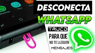 Desconecta WhatsApp Para que no te lleguen Mensajes🎭PERO SIGUES CON INTERNET EN EL CELULAR✅ NUEVO