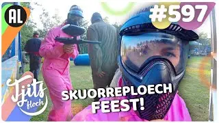PAINTBALLEN met het HELE DORP! //Tjits Vlog 