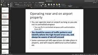 FAA Part 107 UAV Operations - Miscellaneous Cautions