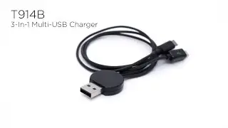 T914B 3-In-1 Multi-USB Charger