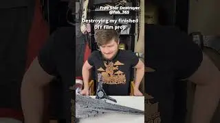 Smashing my 3D Printed Star Destroyer 😬    