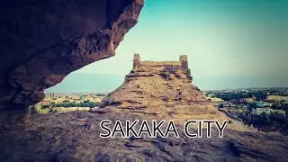 Sakaka city intrance gate.