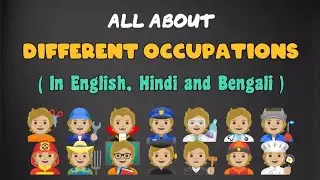 | Different Types of Occupations in English, Hindi and Bengali with description | #learnenglish