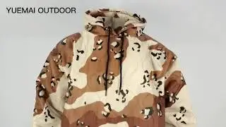 Chocolate camo woobie hoodie -Custom color logo