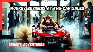 Monkey Business at the Car Sales | Bongo's Adventures | AI Generated