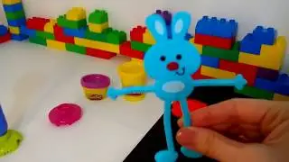 PLAY DOH. РАЗВИВАЮЩЕЕ ВИДЕО ДЛЯ ДЕТЕЙ. ВЕСЕЛЫЙ КРОЛИК, ЧЕРЕПАШКА И ЦВЕТОК