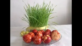 Идеи для окраски яиц в луковой шелухе.