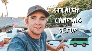 SUPER STEALTHY VAN with epic skylight and flexible solar panels | VAN BUILD SERIES (episode 5)