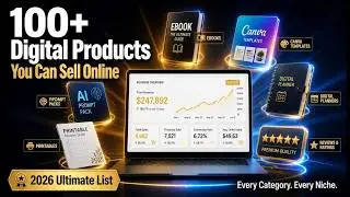 100+ Digital Products to Sell Online in 2026 (The Ultimate List by Category)