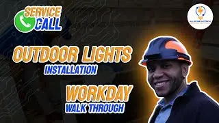 Outdoor Lights Install – A Quick Look at an Electrician’s Workday | Service Call