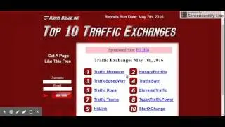 Top 10 Traffic Exchange  Traffic Monsoon