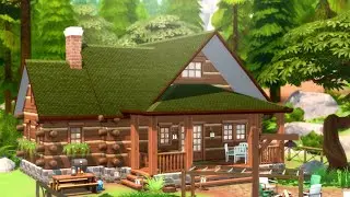 Divorced Dad's Woodland Cabin - The Sims 4 Speed Build