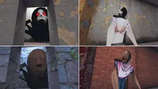 Granny v1.8 all 5 different mode in sewer Escape