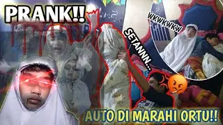 PRANK POCONG!! - ADEK LAGI TIDUR AUTO KAGET! - ADEK NGAK PERNAH SEMARAH INI!😠😱*NoClickBait*