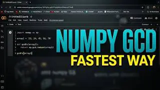 Python Numpy Greatest Common Divisor GCD Function