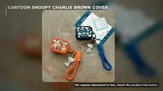 CUTE CARTOON SNOOPY CHARLIE BROWN EARPHONE CASE FOR AIRPODS 4 2 3 1 PRO 3 2  WIRELESS BLUETOOTH HEAD