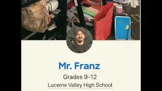 Donorschoose dot org  New teacher offer from Lucerne Valley's Tuber Ambassador Mr. Franz