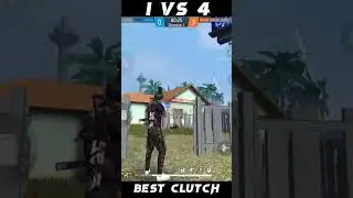 1VS4 🥵 IMPOSSIBLE CLUTCH 🔥🥶 #shorts #freefire