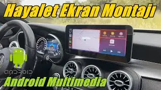 Mercedes C200 w205 Hayalet Ekran ve Android Multimedia Montajı