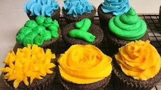 How to Decorate Cupcakes 3 Different Ways - 1M, 2D, 2A Tips