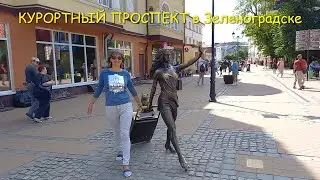 КУРОРТНЫЙ ПРОСПЕКТ в Зеленоградске. Калининградская область.