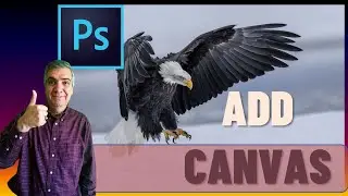 HOW to ADD CANVAS in PHOTOSHOP to improve our Composition
