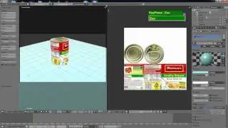Blender 2.59 Cylinder Can of Soup UV texture tutorial