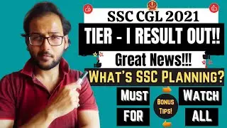 SSC CGL 2021 - Tier I Result Out & Detailed Analysis | Made For SSC