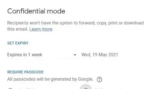 how to set expiry time for a mail/toggle in gmail/confidential mode in gmail #gmail #gmailtrick