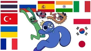 Rainbow Friends in different languages meme
