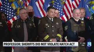 Expert: No Hatch Act violation with officers at Trump event