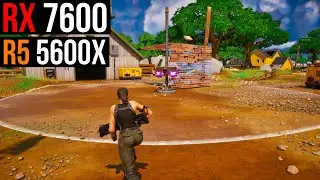 RX 7600 | Fortnite | 1080p | Ray Tracing, TSR, Performance Mode, Lumen | All Settings