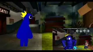 (FNF/Rainbow friends/Dc2) Blue test