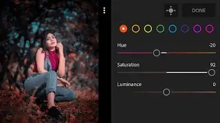Lightroom Dark Brown And Blue Effect Photo Editing | Lightroom Mobile Photo Editing