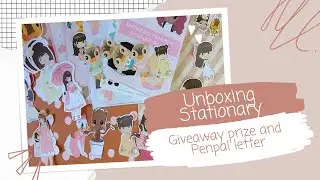 Giveaway unboxing and Penpal Opening from @Antheagarden
