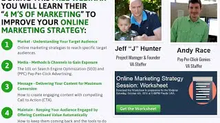 Four M's of Marketing: Online Marketing Strategy Session