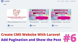 Create CMS Website with Laravel Statamic #6 Add Pagination and Post Show Page