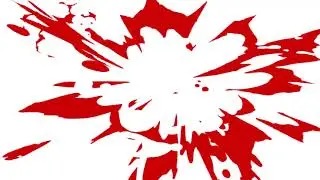 Red Ink Splashes Motion With Alpha Channel | Free Stock Video Footage HD 4K
