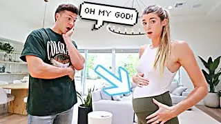 The Baby Bump Got Huge Overnight!! *PRANK ON HUSBAND*