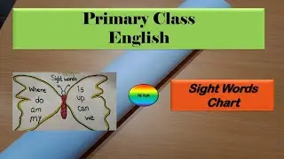 English sight words chart tlm| Learn English sight words| English Primary chart tlm #tetlm