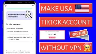 TikTok USA account without vpn | bager vpn ka USA account kasie banaye | 2024 #usa #tiktok #account