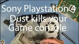 #034 PS4 with USB-error. Dust dust and more dust. Is this a repair or maintenance.