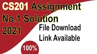 CS201 Assignment 1 Solution 2021