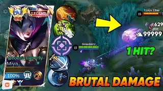 GLOBAL MIYA NEW  BRUTAL DAMAGE BUILD CAN 1 HIT EVERYONE!💀(100% BROKEN) Miya Best Build and Emblem!