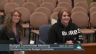 Budget Committee April, 26 2023