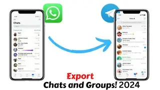 Export WhatsApp Chats To Telegram 2024  ||  Transfer WhatsApp Chats To Telegram