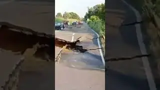 Voragine sulla provinciale 412 Valtidone tra Valera Fratta e Torrevecchia Pia, tra 