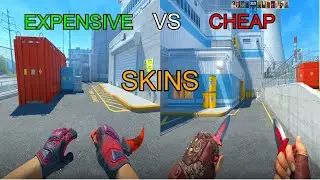 Cheap Vs Most Expensive Red Knife and Glove Combo
