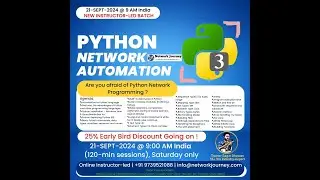 [Sept 2024 Class#1] Master Network Automation | Python, Ansible, RestAPI, Cisco Devnet Training